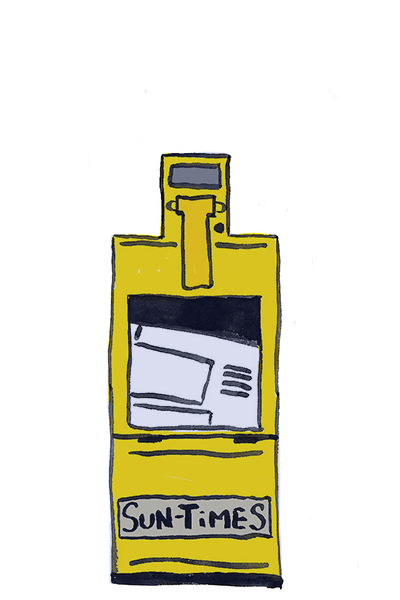 Newspaper machine
